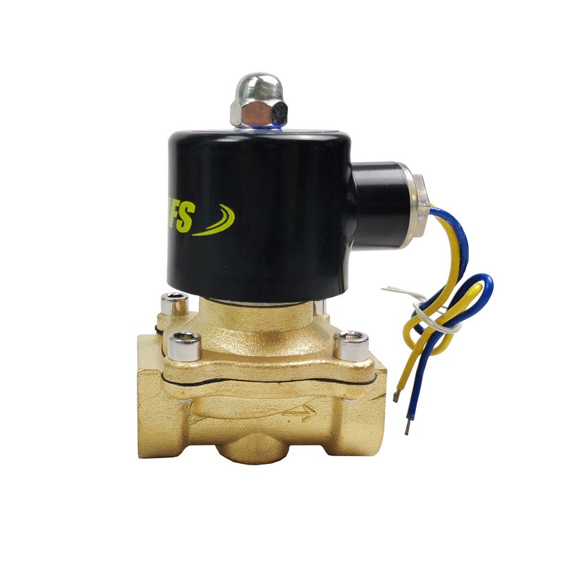 HFS(R) Electric Solenoid Valve Copper Normally Closed for Water Air Gas (12V DC 1/2IN NPT) - Image 5